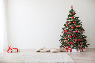 new year Christmas tree presents