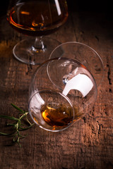 Glass of brandy or cognac 