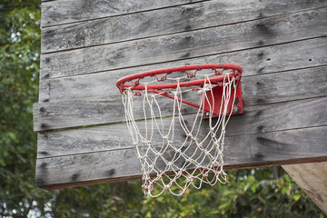 Old basketball hoop