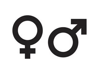 Fotobehang Gender symbol vector © FARBAI