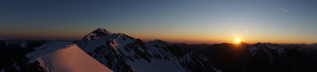 sunset in the alps (on top of Schellschlicht/Germany)