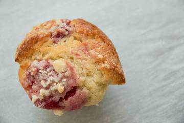 baked handmade cherry muffins