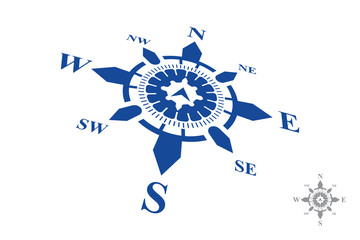 Compass Logo isolated on white background