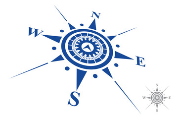 Compass Logo isolated on white background