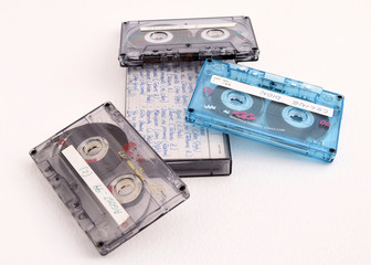 Obraz premium Cintas de casete Recordando la música que nos acompañó unos años 