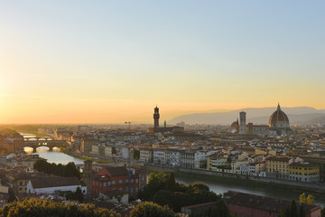 The caress of sunset on Florence