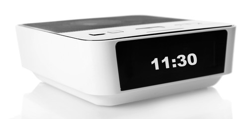 Digital clock isolated on white