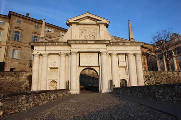Porta San Giacomo, Bergamo alta, Italia