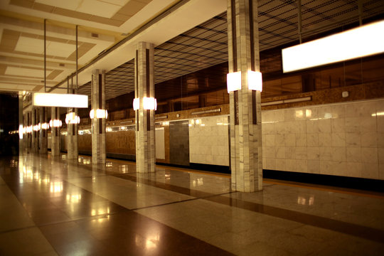 Modern underground station
