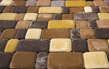 colored concrete paving slab with a beautiful high-quality texture