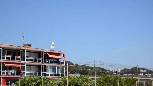 Appartments By The Shore On A Sunny Day