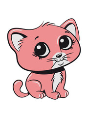 Cat baby cute sits sweet