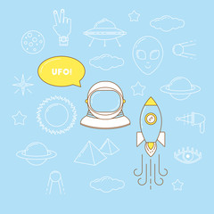 Astronaut line design