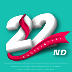 Anniversary emblems template design