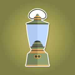 color icon with lantern for your design