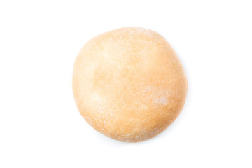 Bread loaf on white background.
