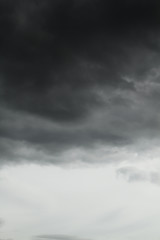 Obraz premium Black clouds in the sky