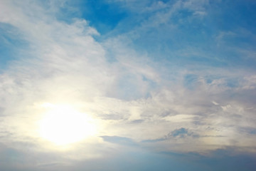 Blue sky background