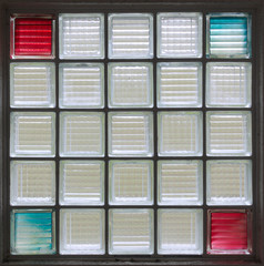 ガラスブロックで出来た窓