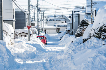 冬の道路事情 / 北海道 札幌市