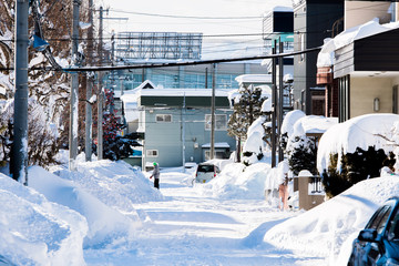 冬の道路事情 / 北海道 札幌市