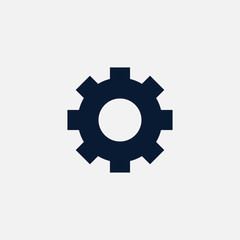 Gear icon simple illustration