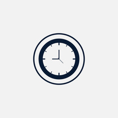 Clock icon simple illustration