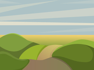 Obraz premium Summer landscape. Day landscape.