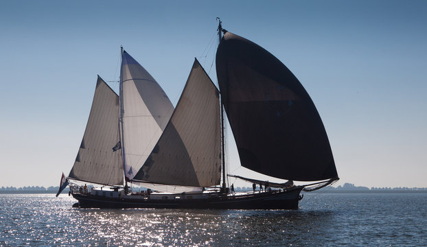Klipper Daderaad at Lake IJsselmeer - Holland