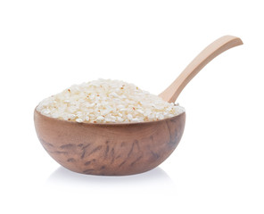 Japanese rice on White background