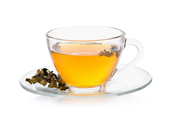 Cup of tea isolated on white background