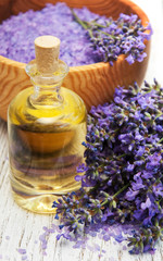 Lavender and massage oil