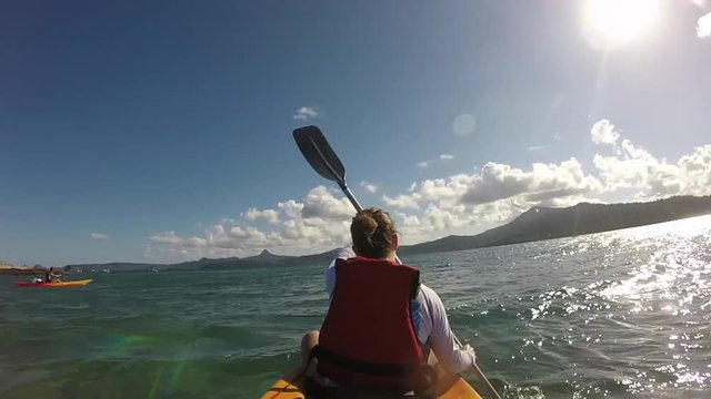 Tour de l'il&ocirc;t Bandrele &agrave; Mayotte en Kayak