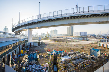 有明の建設現場