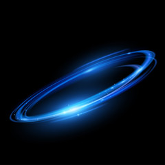 Abstract glowing circular lines