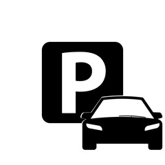 Vector car parking Icon