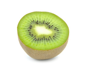 Fototapeta premium Kiwi cut in half isolated on white background