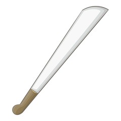 Ancient sword icon. Cartoon illustration of ancient sword vector icon for web design