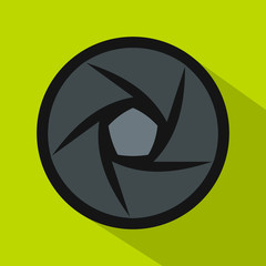 Video objective icon. Flat illustration of objective vector icon for web