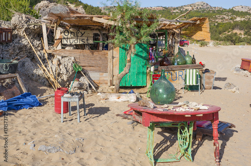 Naturist Part Of Tsambika Beach Rhodes Island Greece Or Naturist Part Of Tsambika Beach Rhodes Island Greece Or Tsampika
