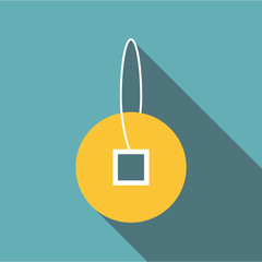 Happy coin icon. Flat illustration of happy coin vector icon for web