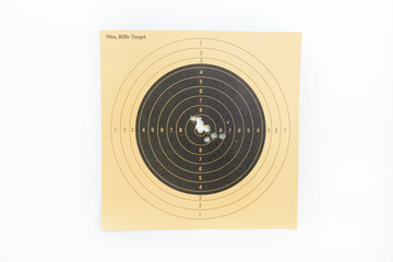 50m, Rifle-Target on white background