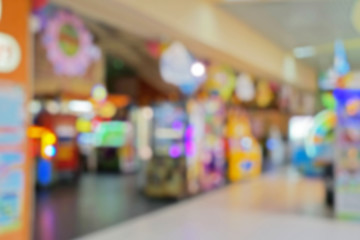 Blurred background of game play zone