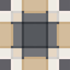 Geometric sand tile plaid vintage seamless vector pattern. Retro male colors checkered background.