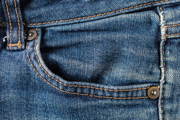 texture of jeans pocket