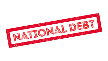 National Debt rubber stamp