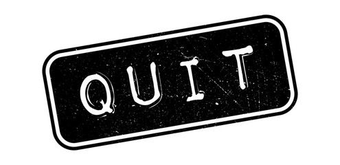 Quit rubber stamp