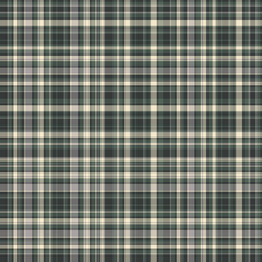 Checkered fabric tartan textile. Vector vintage seamless pattern.