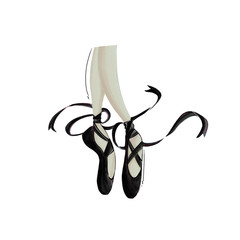 Black Ballerina Shoes © FionAngg