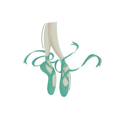 Green Ballerina Shoes © FionAngg